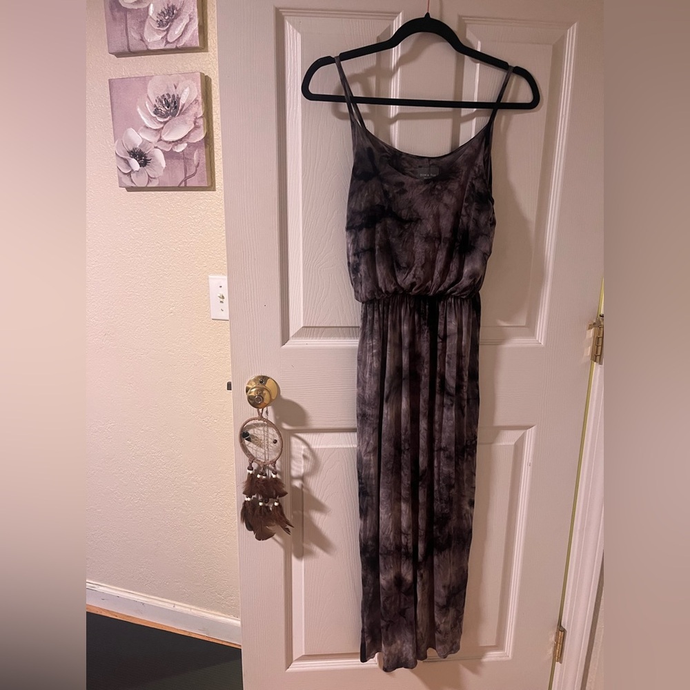 Tie Dye Maxi Dress Spaghetti Strap Women’s Small